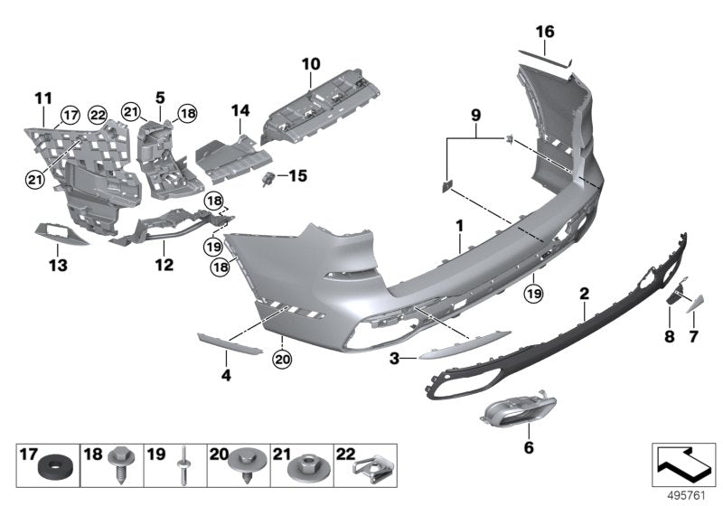 Genuine BMW 51128069909 G07 Bracket Pdc Exterior, Left M (Inc. X7) | ML Performance US US Car Parts