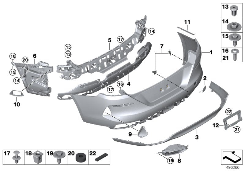 Genuine BMW 51127447118 G14 G15 Trim, Exhaust End Pipe, Right (Inc. 840dX, 840i & 840iX) | ML Performance US US Car Parts