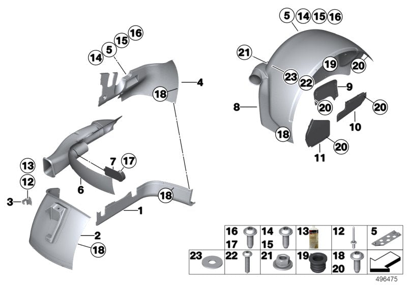 Genuine BMW 51778420389 Covering Left FRONT WISHBONE (Inc. M6 GT3) | ML Performance US US Car Parts