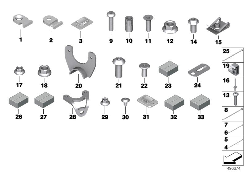 Genuine BMW 17117750573 Fillister Head Screw M5X25 10.9 (Inc. M6 GT3) | ML Performance US US Car Parts