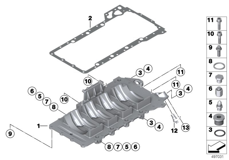 Genuine BMW 13628417663 Pulse Generator, Crankshaft P63 (Inc. M6 GT3) | ML Performance US US Car Parts