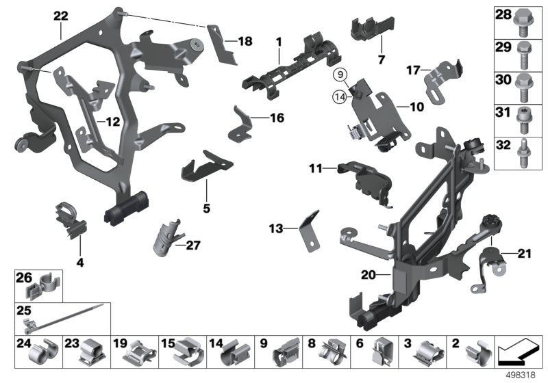 Genuine BMW 12527621093 Double Pin M8-M6 (Inc. 650i, 650iX & 550iX 4.4) | ML Performance US US Car Parts