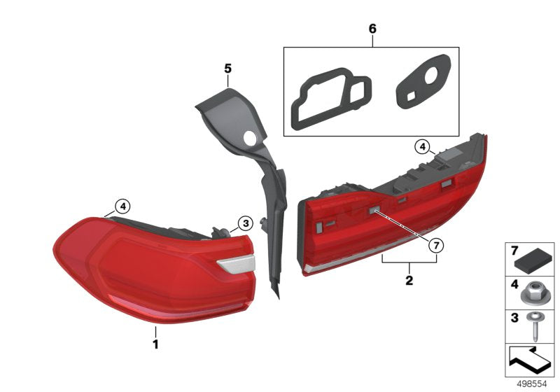 Genuine BMW 63217451768 G07 Trim, Drip Rail, Right (Inc. X7) | ML Performance US US Car Parts