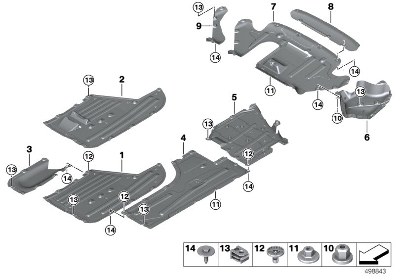 Genuine BMW 51757453188 G20 G21 Rear Diffusor (Inc. 330i, 330iX & 330e) | ML Performance US US Car Parts