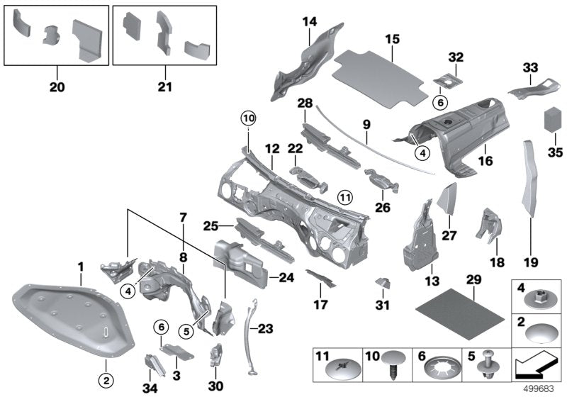 Genuine BMW 51477367278 Seal For Outer Skin, Right (Inc. 340i, 330dX & 320dX) | ML Performance US US Car Parts