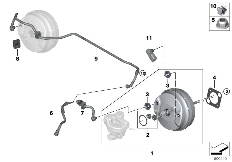 Genuine BMW 34336883988 G01 G02 Repair Kit Power Brake Unit (Inc. X3 & X4 20iX) | ML Performance US US Car Parts