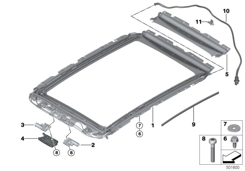 Genuine BMW 67617933149 G02 G01 Drive Gl.Slide/Tilt Roof Pan.Pano.Sunr. GLASDECKEL (Inc. X7) | ML Performance US US Car Parts
