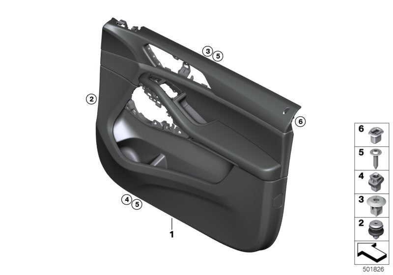 Genuine BMW 51419473892 G05 G07 Door Trim Panel, Front Right COFFEE (Inc. X7) | ML Performance US US Car Parts
