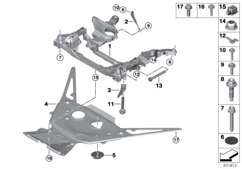 Genuine BMW 31108097573 F93 F92 F91 Structural Reinforcement Panel (Inc. M8) | ML Performance US US Car Parts