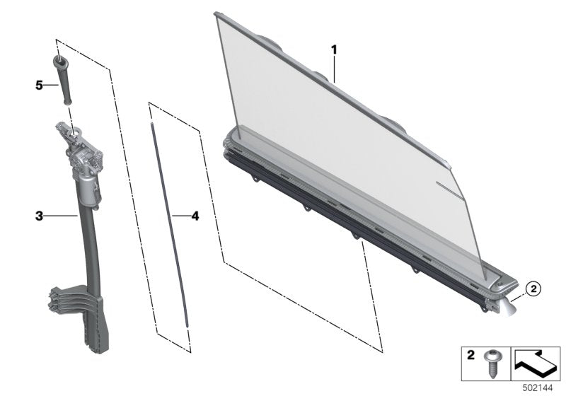 Genuine BMW 51357443107 G32 Drive System, Roller Sun Blind, Left (Inc. 630dX, 630d & 640i) | ML Performance US US Car Parts