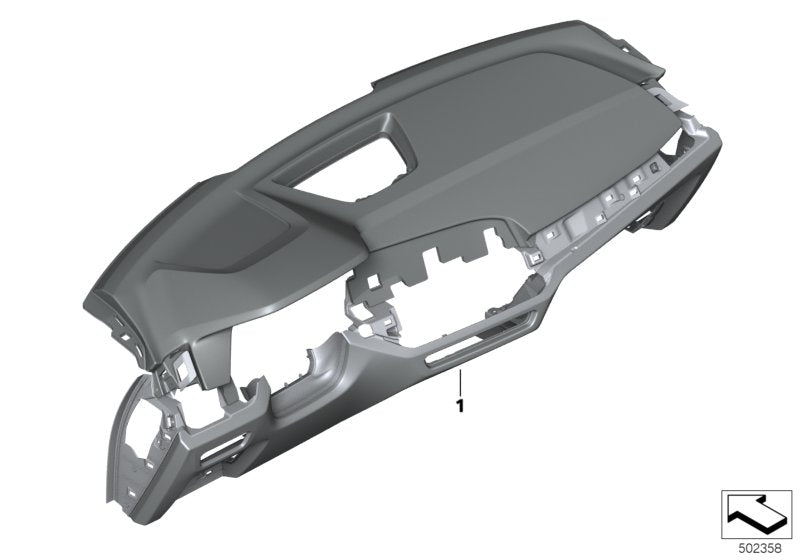 Genuine BMW 51457997974 G05 Dashboard Leather Head-Up Display WEISS/BLAU (Inc. X5) | ML Performance US US Car Parts