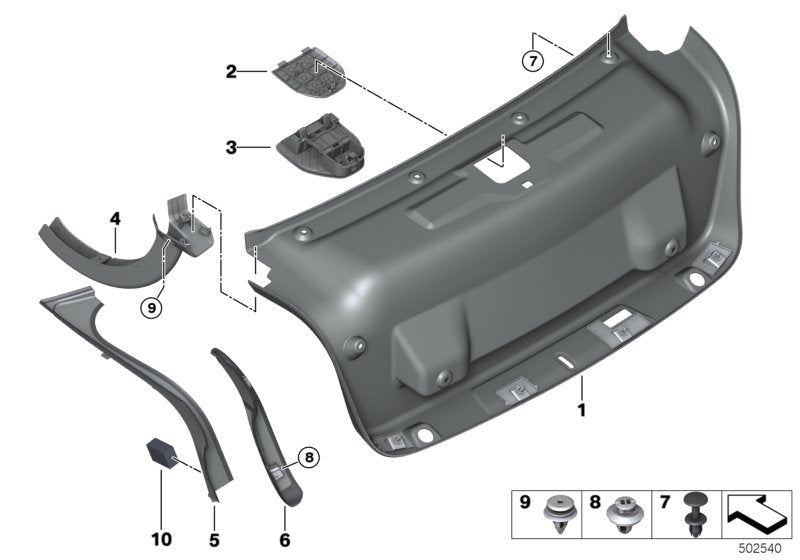 Genuine BMW 51497430619 G20 Trim, Drip Rail, Left (Inc. 330i, M340iX & 320i 1.6) | ML Performance US US Car Parts