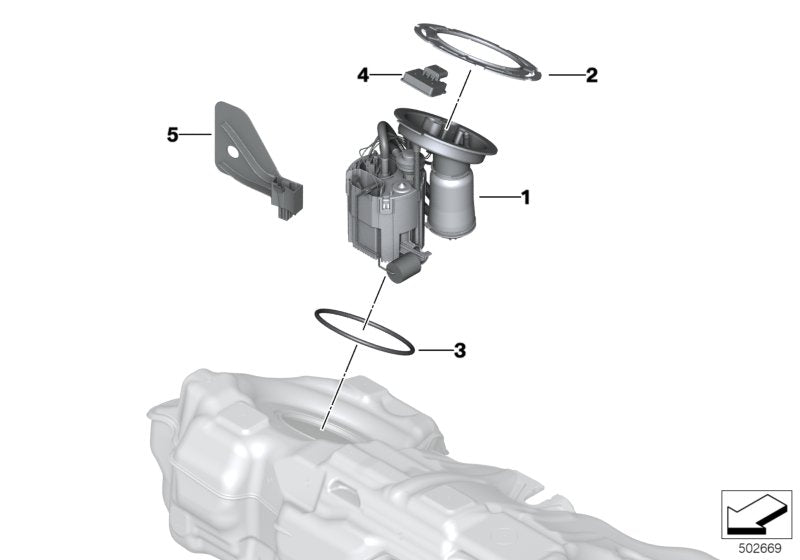 Genuine BMW 16117473444 G20 G21 Supply Module (Inc. 320iX, 320i & M340iX) | ML Performance US US Car Parts