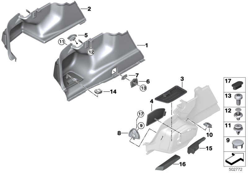 Genuine BMW 51477350998 G11 Pad, Side Member, Front Right (Inc. M760LiX, 730Li & 740eX) | ML Performance US US Car Parts