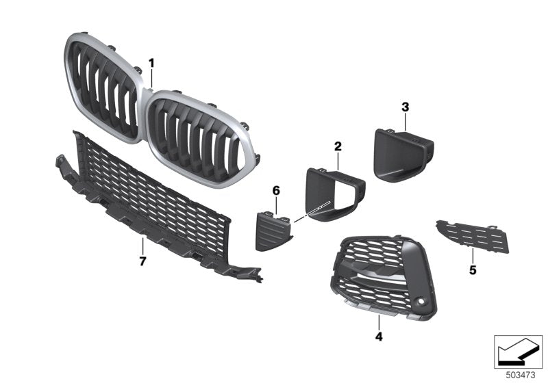 Genuine BMW 51118075906 Trim Brake Ventilation Duct, Right M (Inc. X1) | ML Performance US US Car Parts