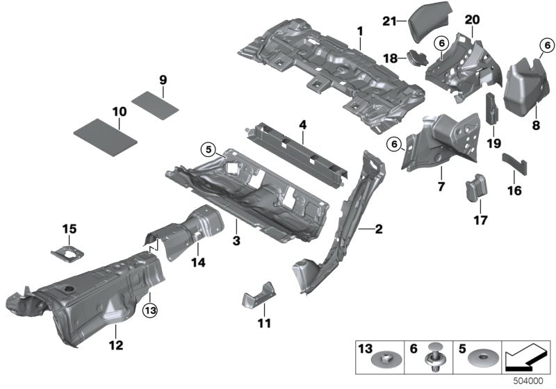 Genuine BMW 51487375740 G30 F90 G31 Right Lower B-Column Sound Insulation (Inc. 540i, 525d & M5) | ML Performance US US Car Parts