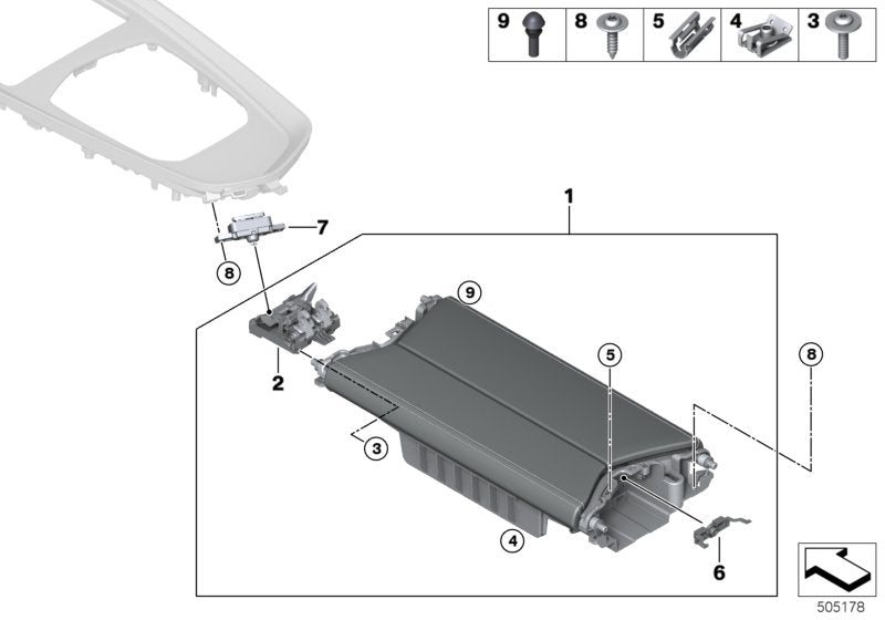 Genuine BMW 51169458231 G29 Center Armrest With Contrast Stitching MAGMAROT (Inc. Z4 M40i, Z4 30i & Z4 20i) | ML Performance US US Car Parts