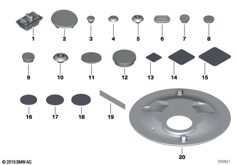 Genuine BMW 07147136639 G20 G21 Sealing Film 20X20mm (Inc. 320i, 330iX & 330e) | ML Performance US US Car Parts