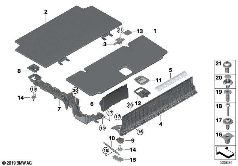 Genuine BMW 51476991390 G05 Insert Loading Edge ALU (Inc. X5 45eX) | ML Performance US US Car Parts
