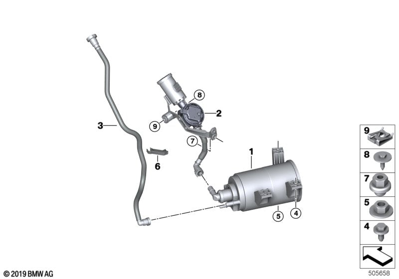 Genuine BMW 16128740196 F93 G16 Clip (Inc. 840iX, M850iX & M8) | ML Performance US US Car Parts