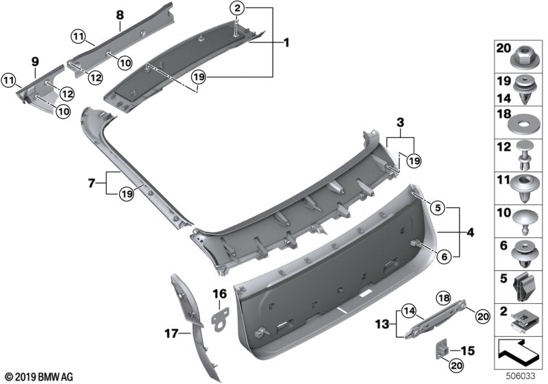 Genuine BMW 51497441977 G06 Trim, Drip Rail, Left (Inc. X6) | ML Performance US US Car Parts