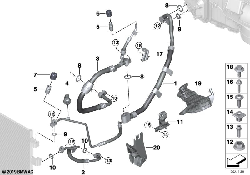 Genuine BMW 64539462715 G07 Kältemittelschott (Inc. X7 M50iX) | ML Performance US US Car Parts