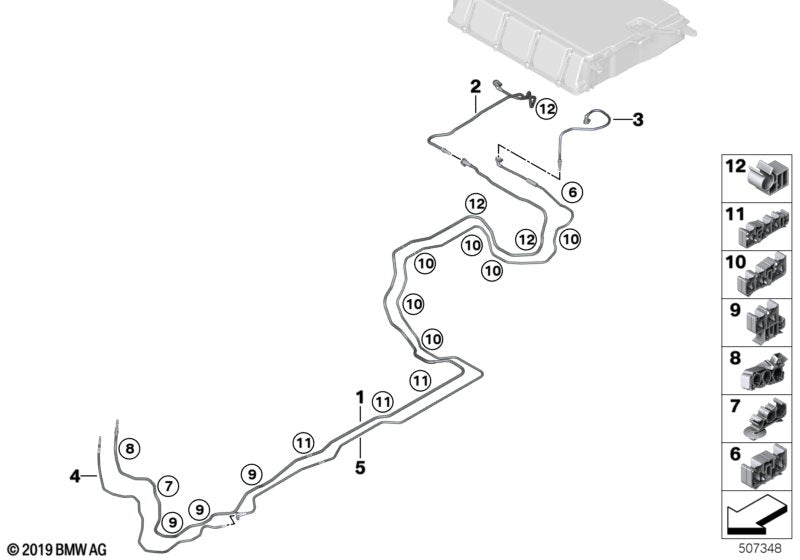 Genuine BMW 16127386648 Fuel Feed Line (Inc. 745LeX, 740LeX & 745Le) | ML Performance US US Car Parts