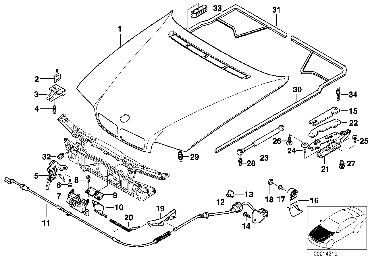 Genuine BMW 41618172566 E38 Foil Right (Inc. 750i, 735iL & 730d) | ML Performance US US Car Parts