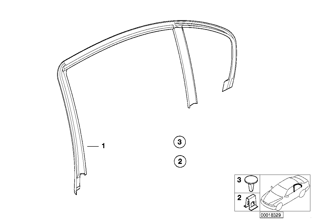 Genuine BMW 51348222414 E46 Cover, Window Frame With Speaker, Right (Inc. 330d, 316i 1.9 & 316i) | ML Performance US US Car Parts