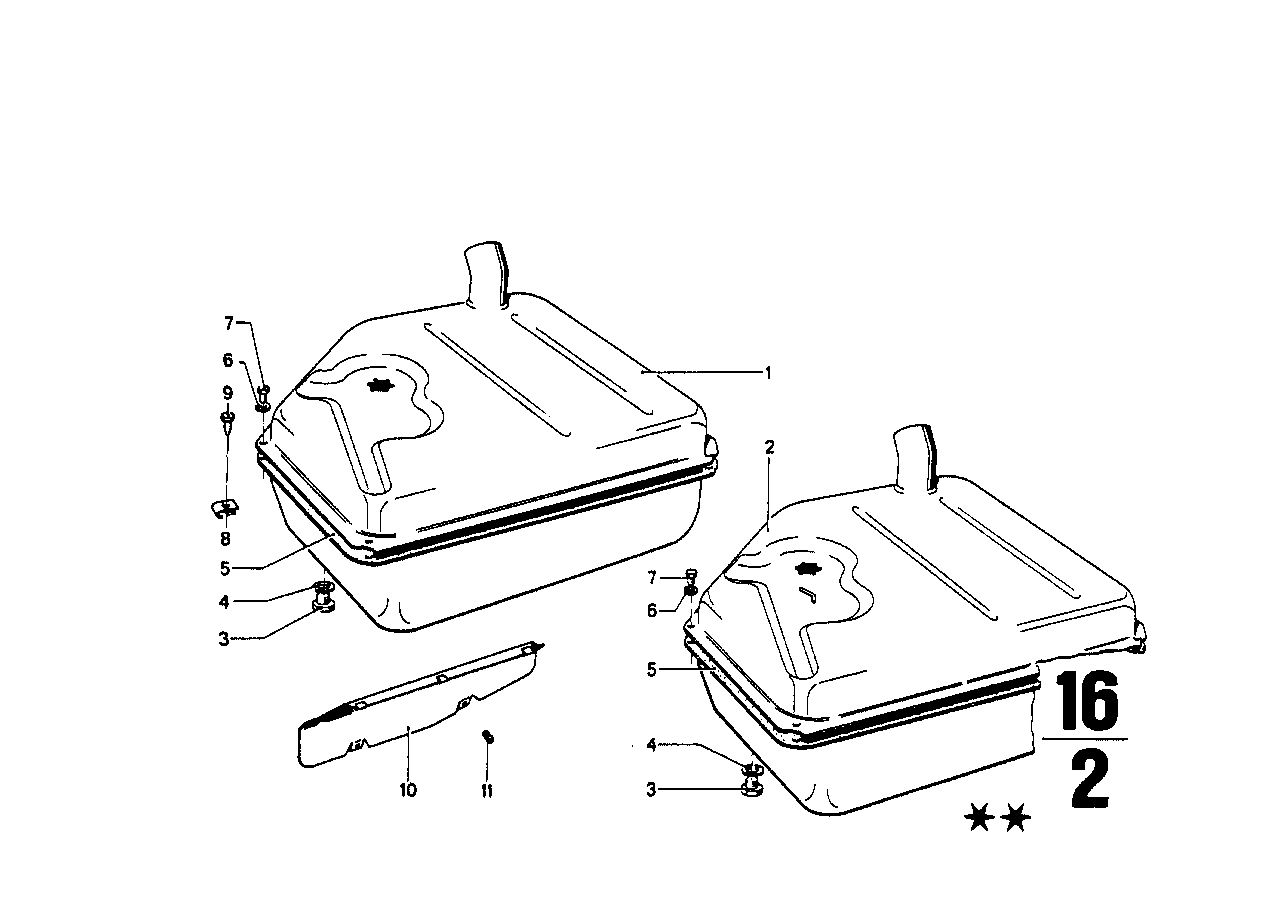 Genuine BMW 16111111602 Fuel Tank 51 L (Inc. 1502 & 2002) | ML Performance US US Car Parts