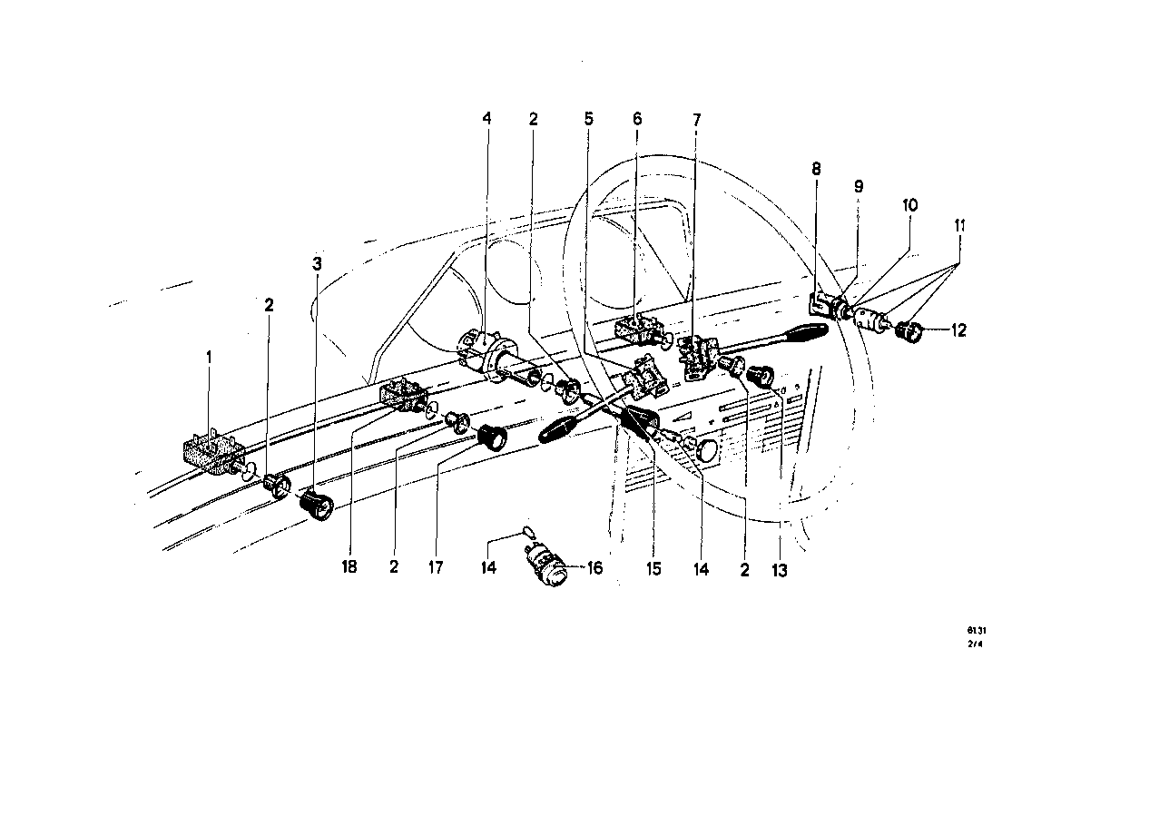 Genuine BMW 61341351049 Button ZIGARETTE (Inc. 3.0CS, 1800 & 3.0CSL) | ML Performance US US Car Parts