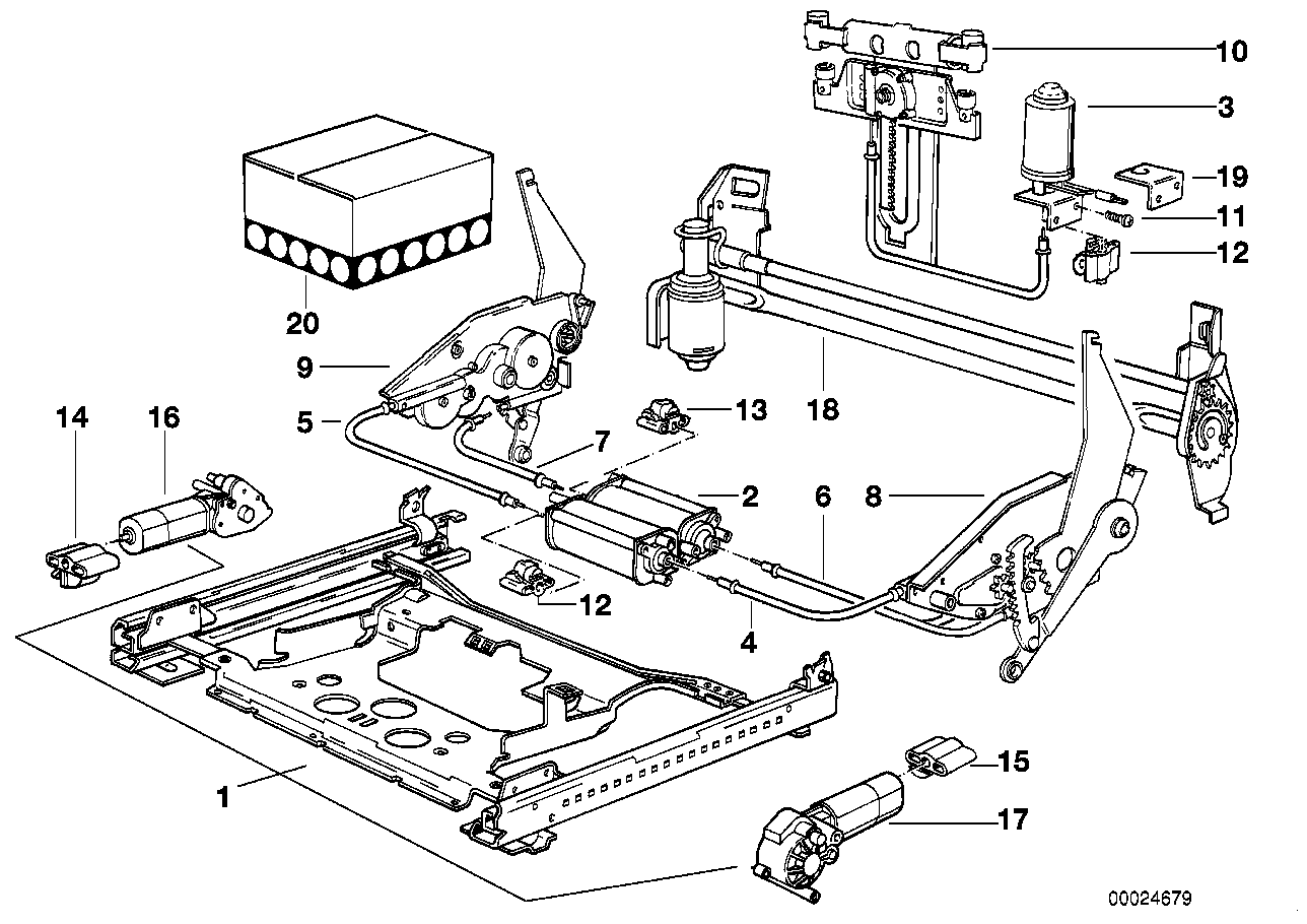 Genuine BMW 52101964178 E34 E32 Gearbox Right RHW/BOSCH (Inc. 750i, 520i & 518i) | ML Performance US US Car Parts