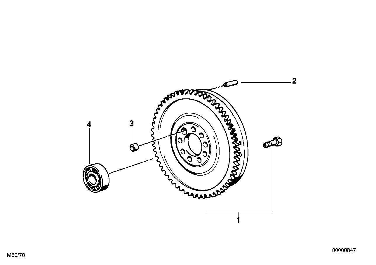 Genuine BMW 21201223453 E38 E31 E34 Twin Mass Flywheel D=265mm (Inc. 540i, 840i & 740i) | ML Performance US US Car Parts
