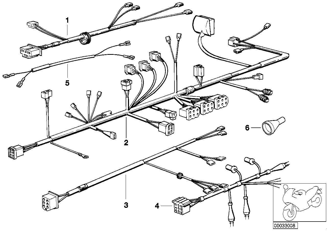 Genuine BMW 61121244414 Wiring Harness Trim (Inc. R 65 RT) | ML Performance US US Car Parts