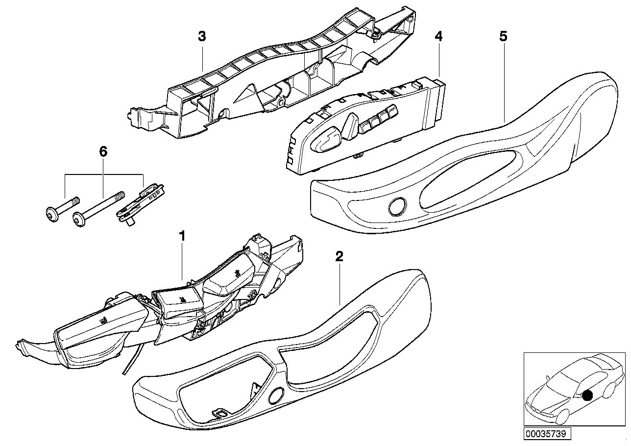 Genuine BMW 52108261345 E53 Trim, Seat Outer Left PASTELLGRUEN (Inc. X5) | ML Performance US US Car Parts