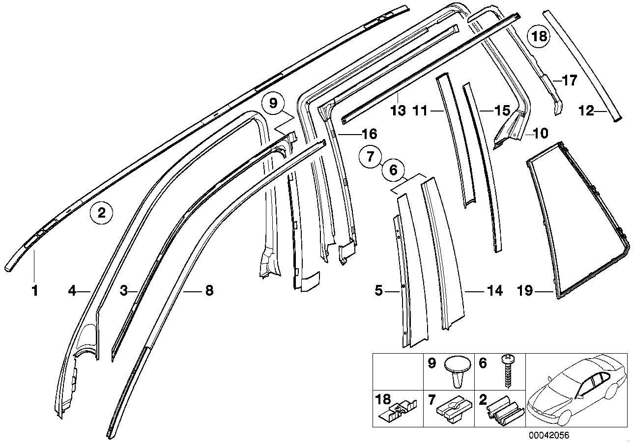 Genuine BMW 51348163987 E39 Rear Left Door Cover With Switch (Inc. 540i, 528i & 530d) | ML Performance US US Car Parts