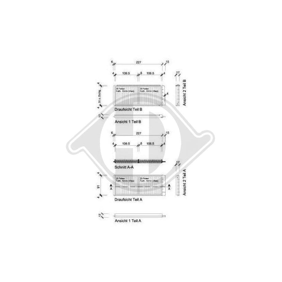 DIEDERICHS DCI0833S Pollen Filter For Mazda 2 Hatchback (De, Dh)