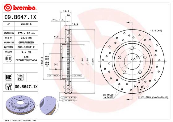 TOURMAX BCF-104 Disc Brake Caliper Repair Kit