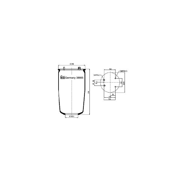 FEBI FE38665 Air Suspension Bellow