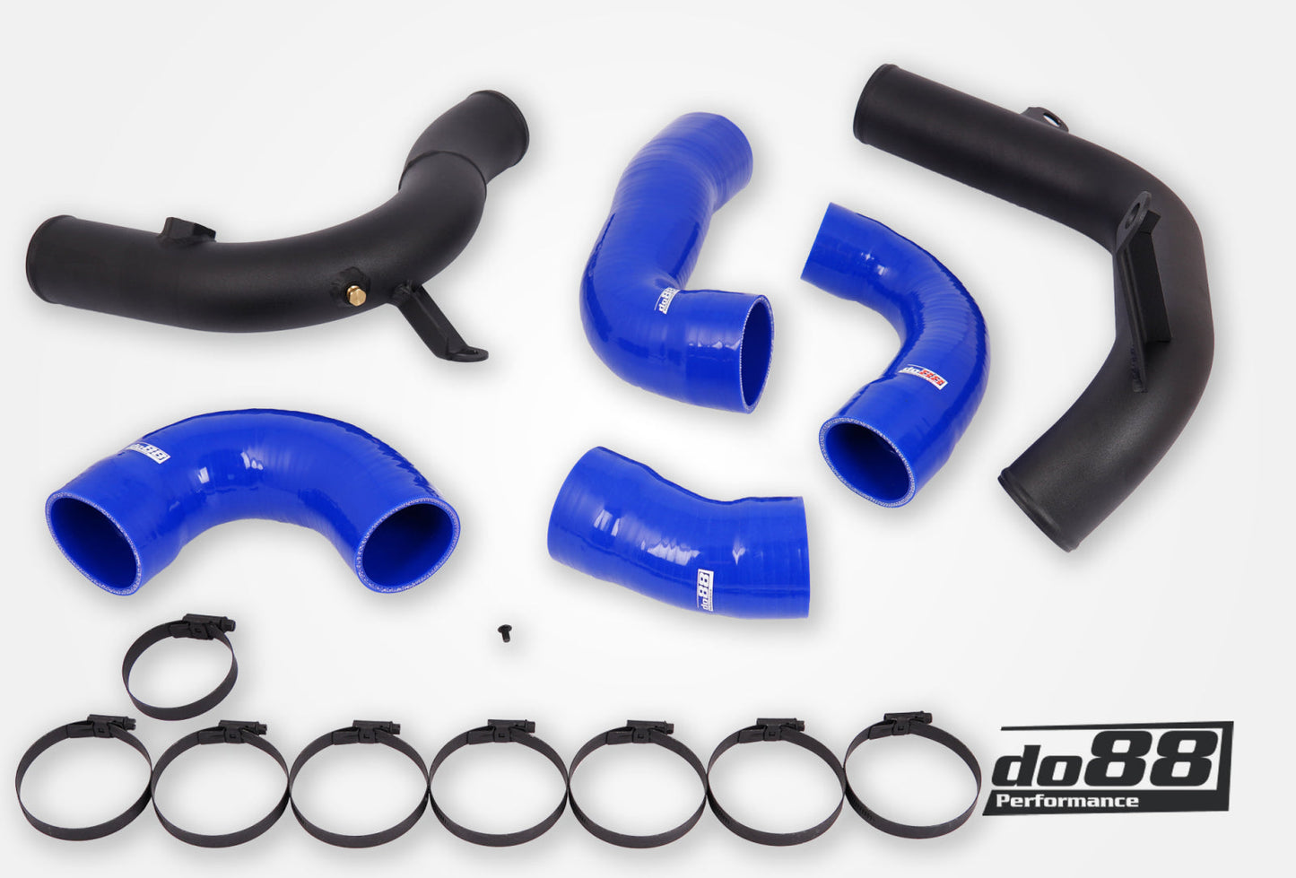 DO88 TR-340-do88-2-B VAG 2.0 TSI EA888 Gen4 (245hp) IC Pressure pipes, Blue hoses