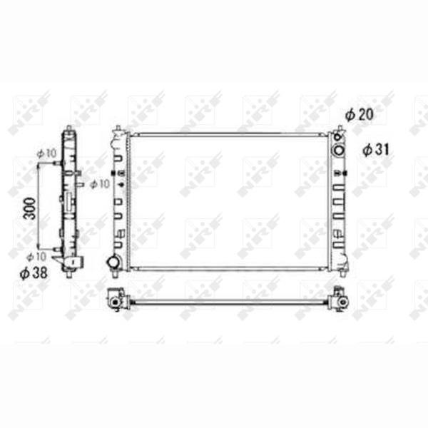 NRF NRF53684 Engine Radiator