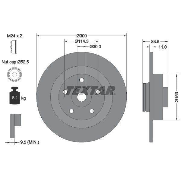 OE TOYOTA 47881-12070 Brake Disc Splash Guard