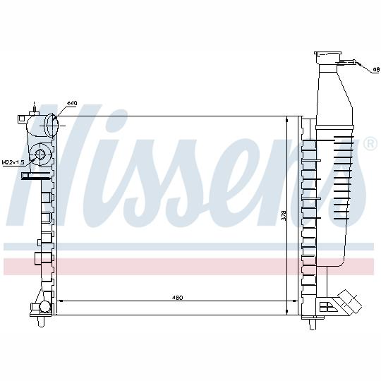 NISSENS NIS63546 Engine Radiator