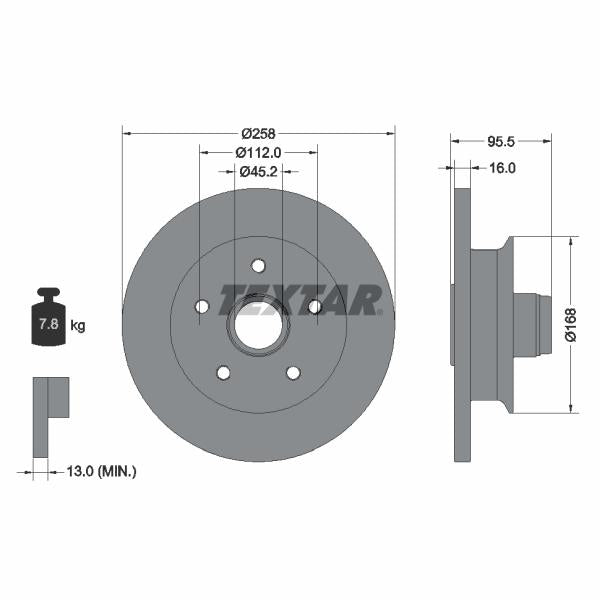 WABCO 9122109212 Brake Caliper Guide Bellow