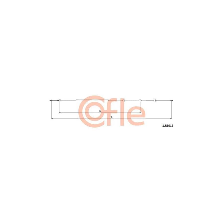 Cofle 92.1.Re015 Hand Brake Cable for Renault Fluence (L3_)
