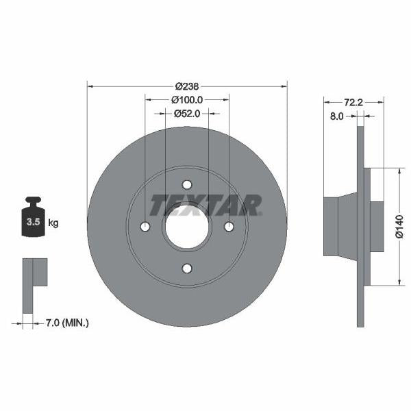 BBP H5945QCARLSON Brake Caliper Guide Bellow