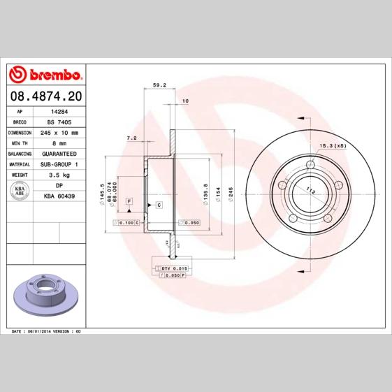 KNORR II339680062 Disc Brake Caliper Repair Kit