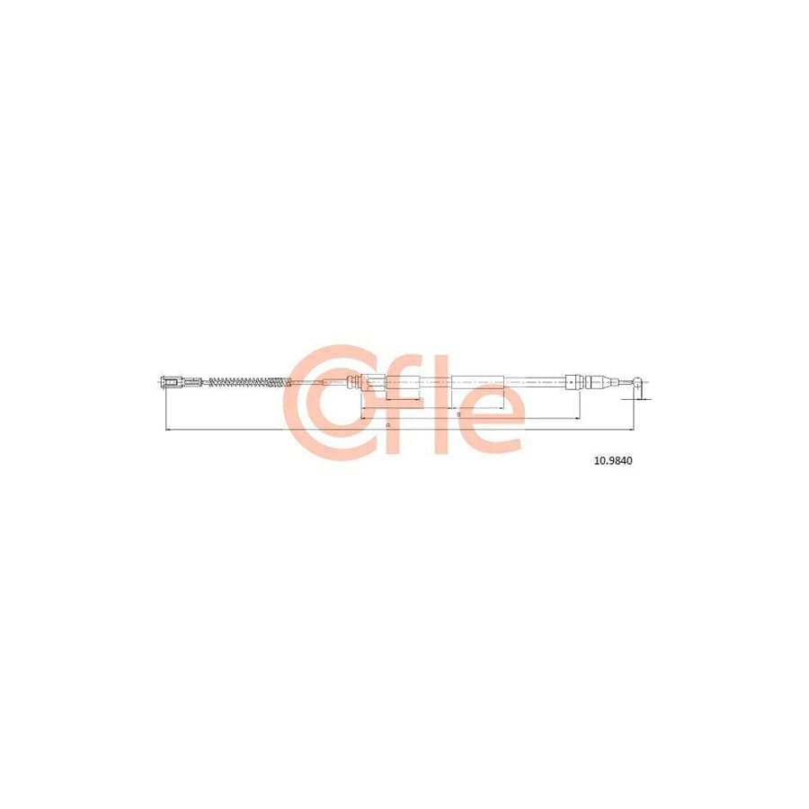 Cofle 10.9840 Hand Brake Cable