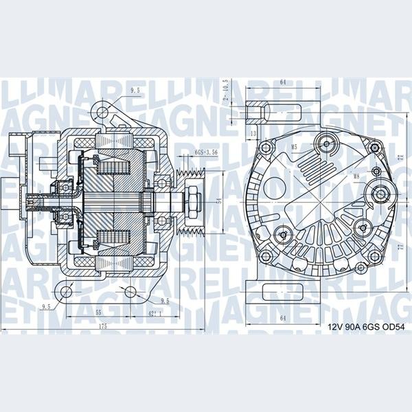 MAGNETI MARELLI 063731562210 Alternator