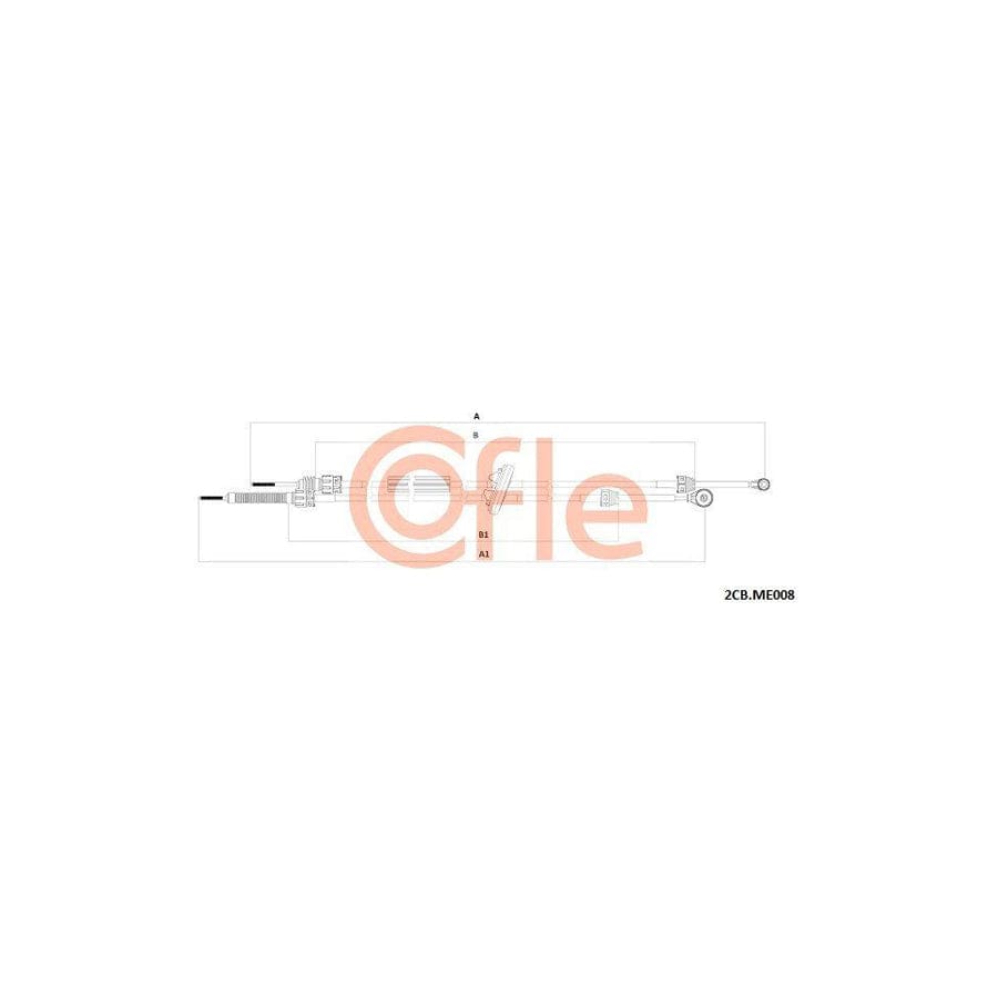 Cofle 92.2Cb.Me008 Cable, Manual Transmission Suitable for Mercedes-Benz Sprinter